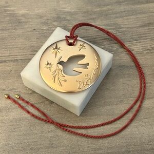 David Yurman 2023 Dove cutout gold tone Ornament  #0194